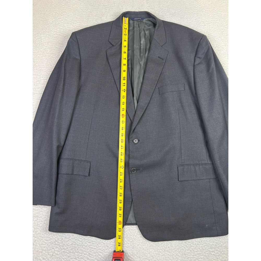 Brooks Brothers Blazer Mens 50L Charcoal Gray 100% Wool Two Button Double Vent - Picture 12 of 16